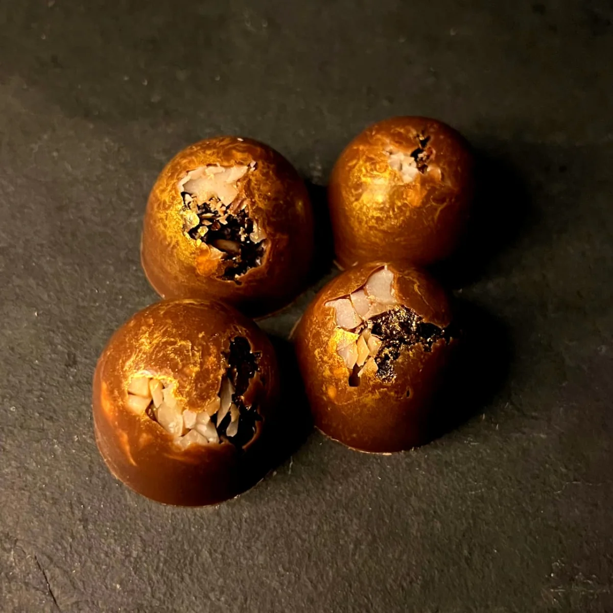 Chocolates de autor em caixa presenteável
